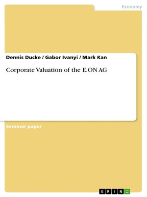 cover image of Corporate Valuation of the E.ON AG